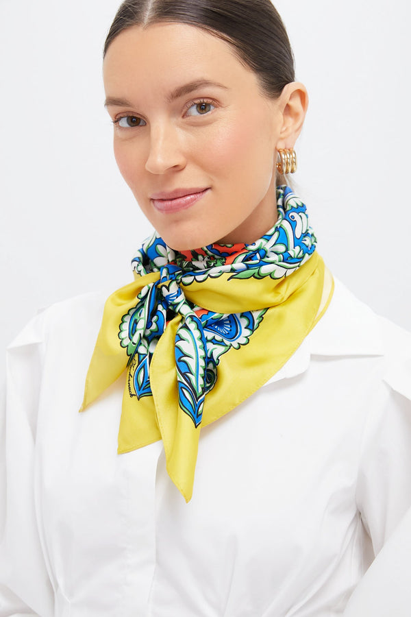 Sunbeam Filigree Medium Silk Scarf