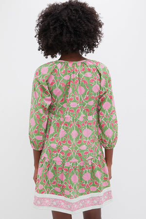 Exclusive Celery Lisbon Print Priya Dress
