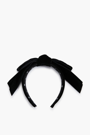 Jet Shirley Wide Ribbon Headband