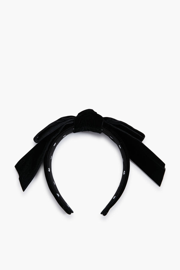 Jet Shirley Wide Ribbon Headband