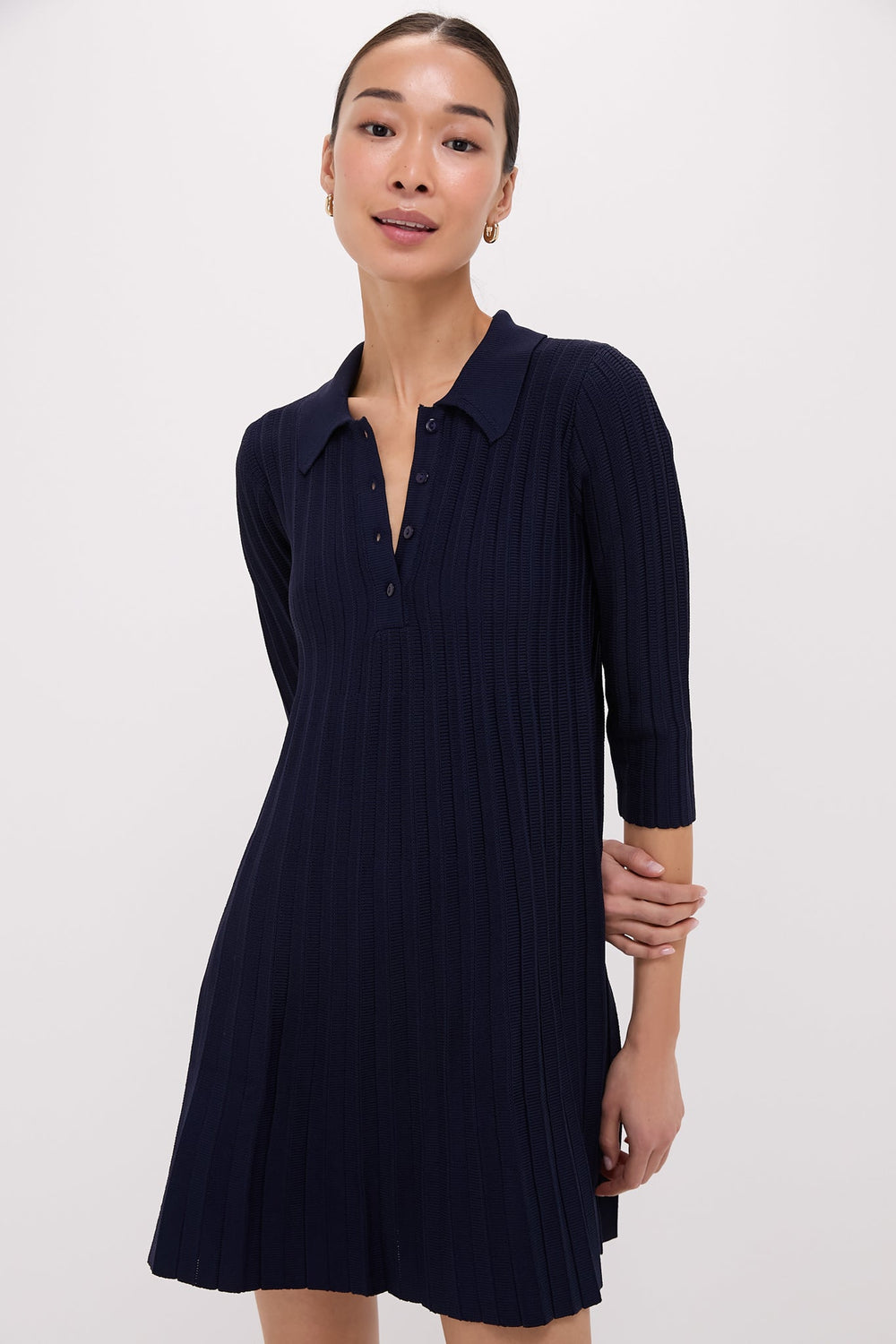 Navy Knit Landry Dress