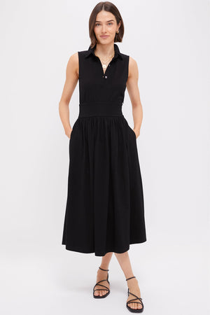 Black Mikaela Midi Dress