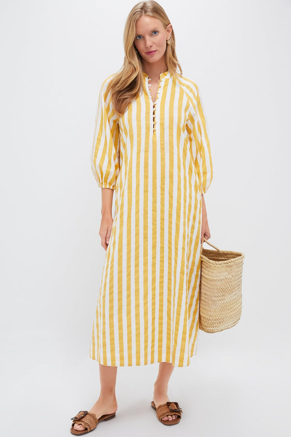 Marigold Stripe Maryse Caftan