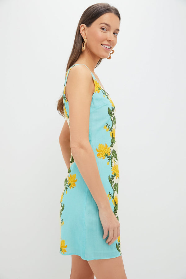 Aqua Mix Zander Mini Dress