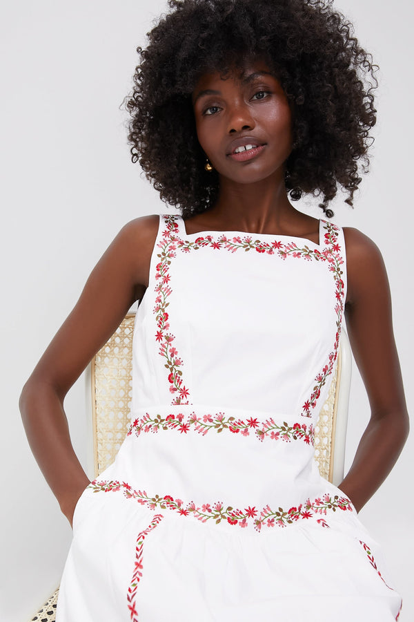 Ivory Flame Rasia Dress