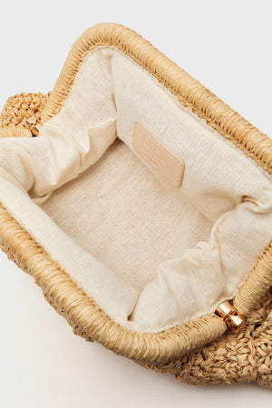 Natural Gigi Framed Clutch