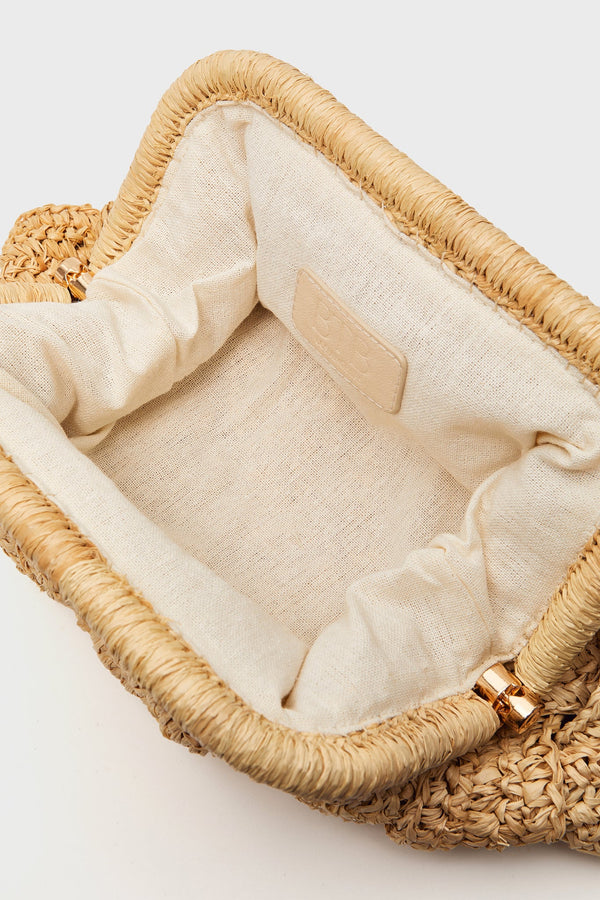 Natural Gigi Framed Clutch