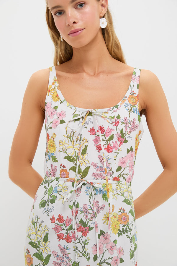 Multi Floral Double Drawstring Dress