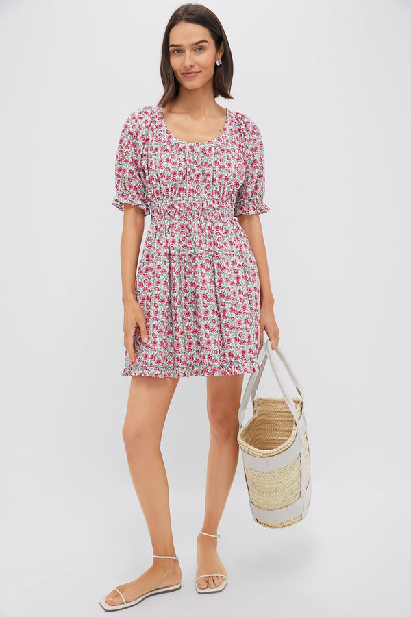 Red Dahlia Floral Dorothy Mini Dress