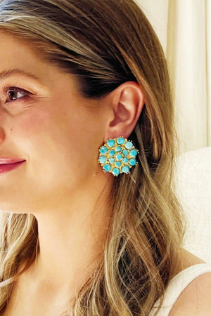 Larimar Stone Earrings