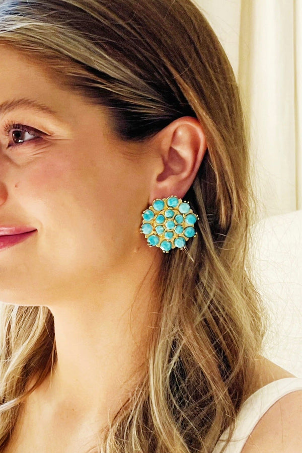 Larimar Stone Earrings