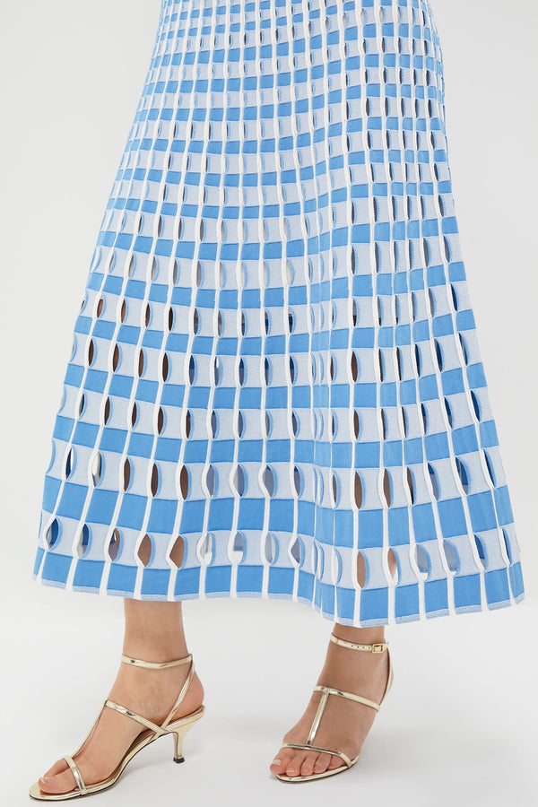 Blue Hydrangea Multi Zelma Maxi Dress