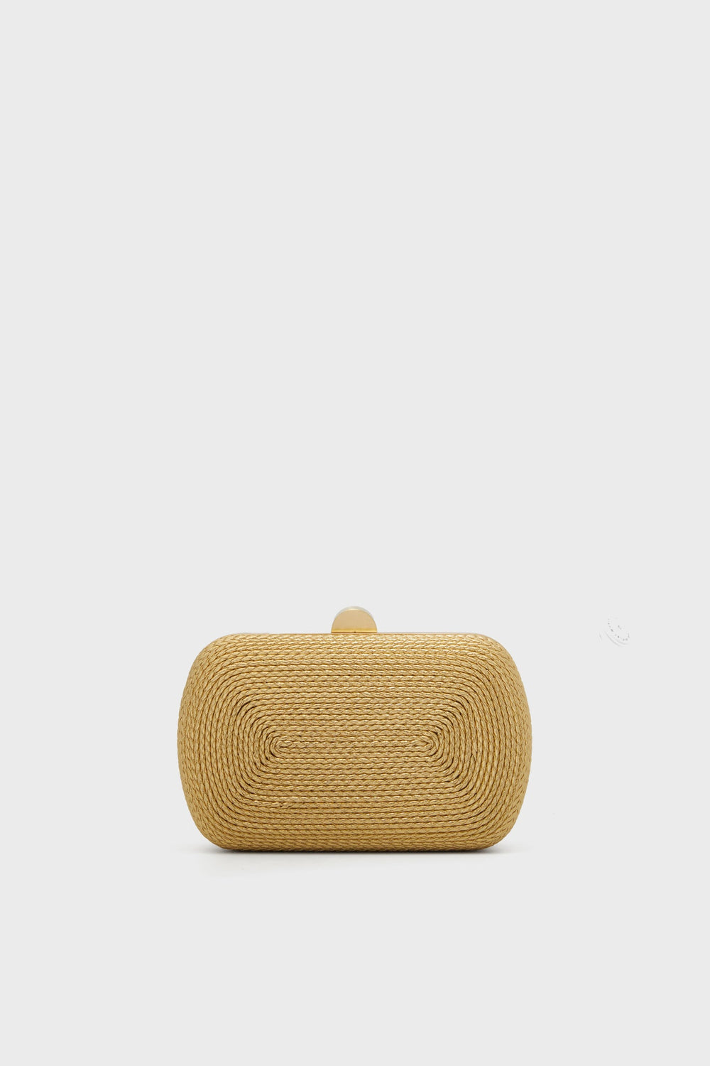 Gold Martina Coiled Rope Clutch