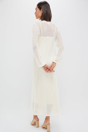 Cream Knit Amanyara Maxi Dress
