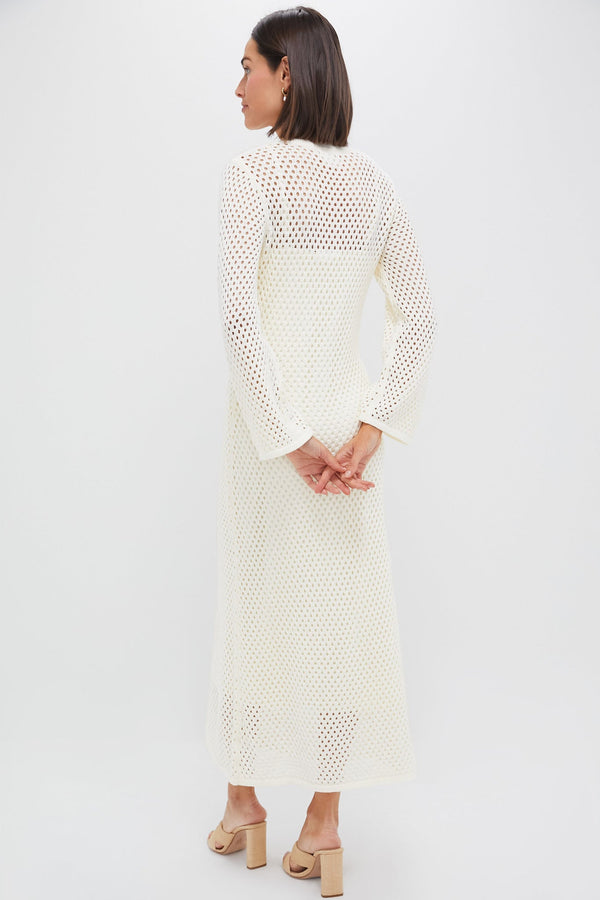 Cream Knit Amanyara Maxi Dress