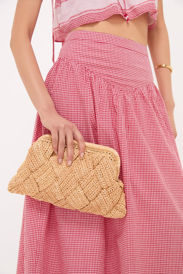 Natural Gigi Framed Clutch