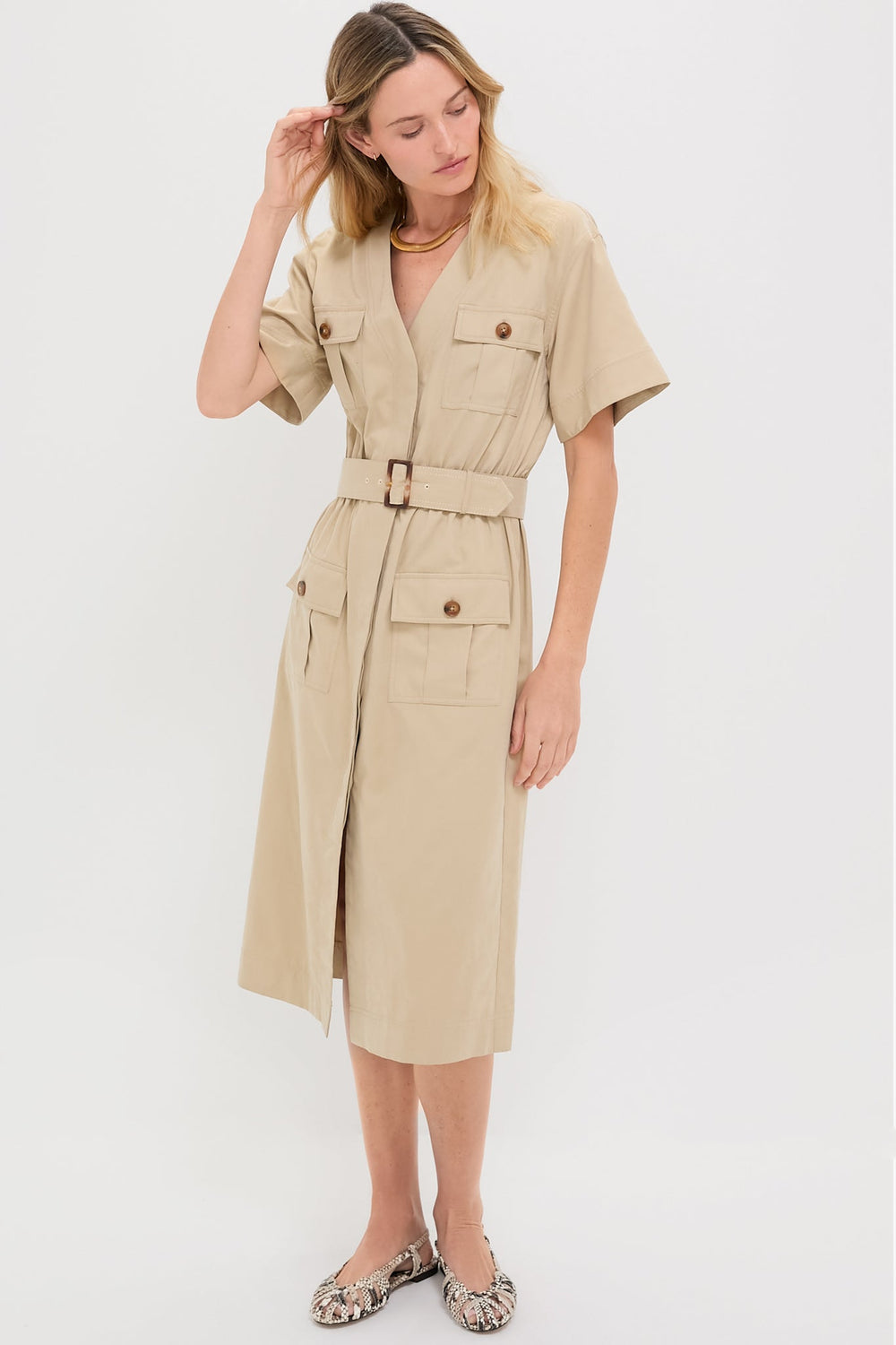 Fawn Twill Carine Dress
