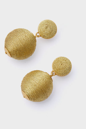 Gold Petite Lantern Earrings