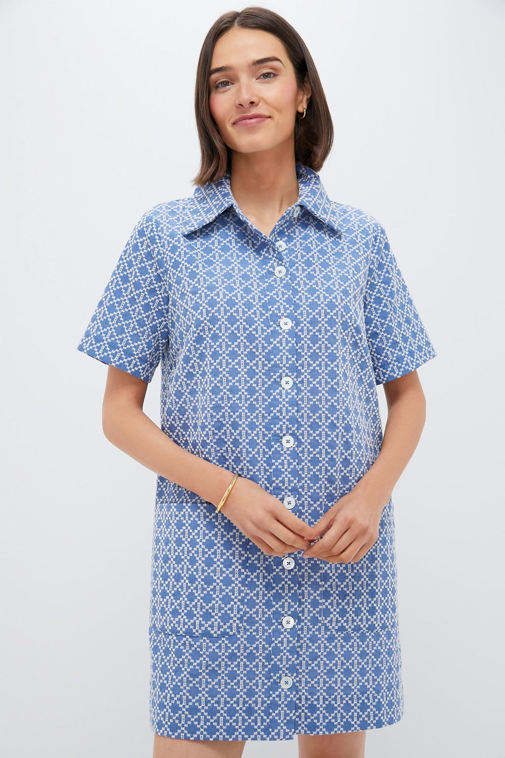 Denim Embroidered Lacie Dress