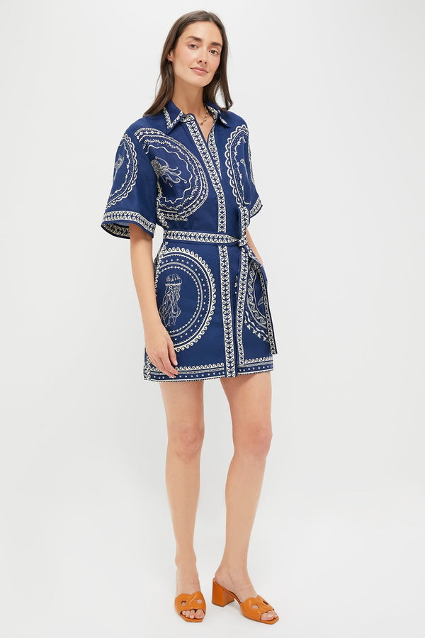 Navy Oceane Mini Dress