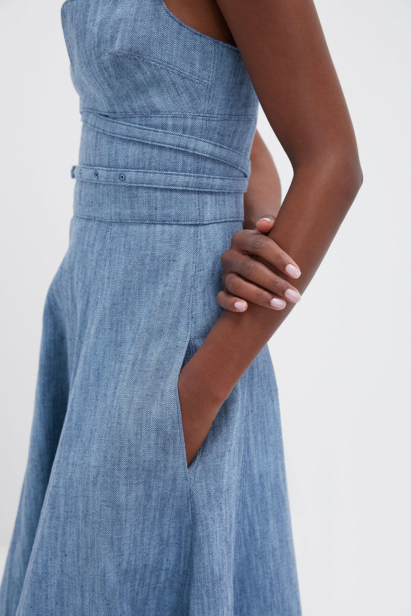 Stone Blue Sirene Maxi Dress