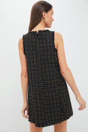 Black Tweed Antonia Dress