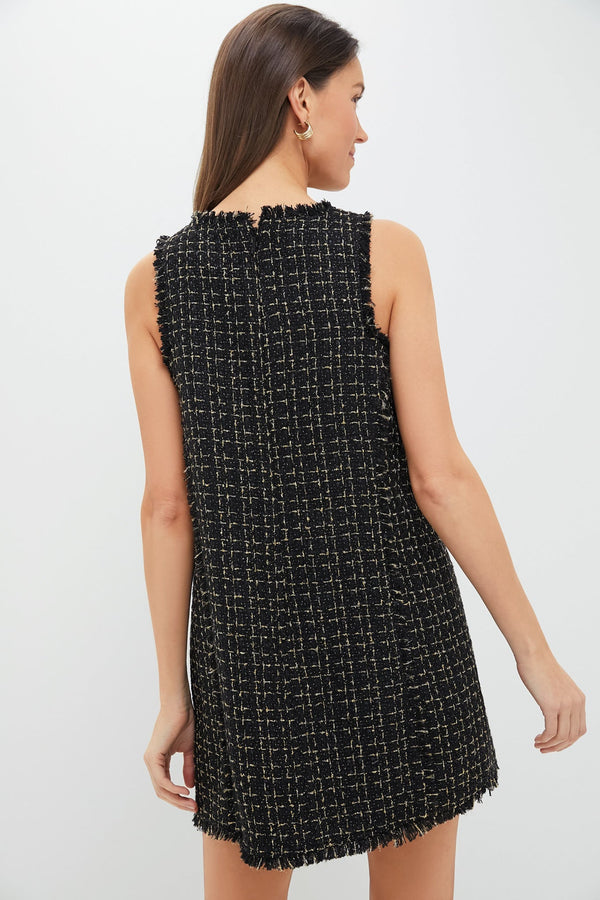 Black Tweed Antonia Dress
