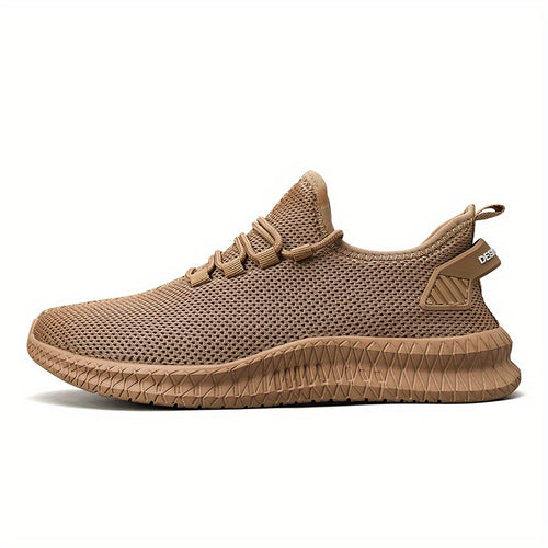 Men's Weave Knit Casual Shoes - Lightweight, Comfy Non-Slip Sneakers