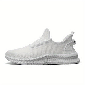 Men's Weave Knit Casual Shoes - Lightweight, Comfy Non-Slip Sneakers