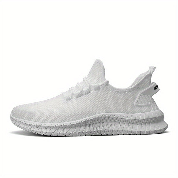 Men's Weave Knit Casual Shoes - Lightweight, Comfy Non-Slip Sneakers