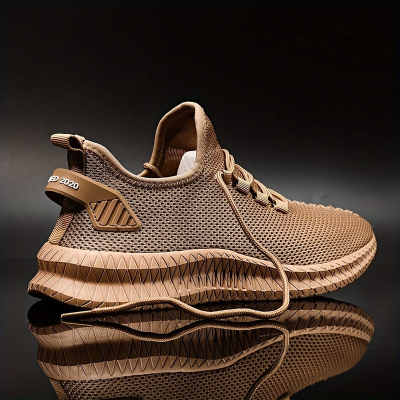 Men's Weave Knit Casual Shoes - Lightweight, Comfy Non-Slip Sneakers