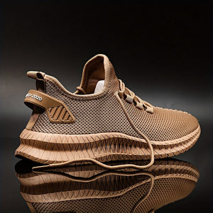 Men's Weave Knit Casual Shoes - Lightweight, Comfy Non-Slip Sneakers