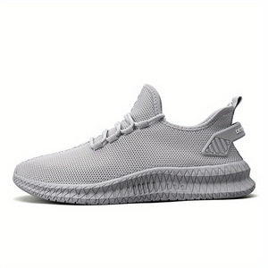 Men's Weave Knit Casual Shoes - Lightweight, Comfy Non-Slip Sneakers