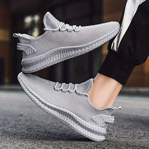 Men's Weave Knit Casual Shoes - Lightweight, Comfy Non-Slip Sneakers