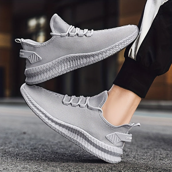 Men's Weave Knit Casual Shoes - Lightweight, Comfy Non-Slip Sneakers